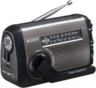 Sony Portable Radio ICF-B99 FM/AM Hand Crank/Solar Chargeable Silver