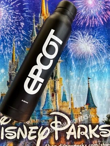 Disney WDI MOG D23 2019 Epcot Center vaso botella de agua negro nuevo - Imagen 1 de 2