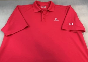 Under Armour Polo Shirt Large L Red Southbridge Golf Course - Bild 1 von 5