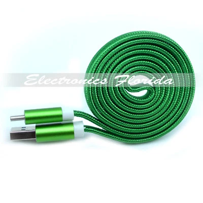 Nylon Braided (Type C) Data & Sync Charger Charging Cable Cord - LOT - Image 1 of 4