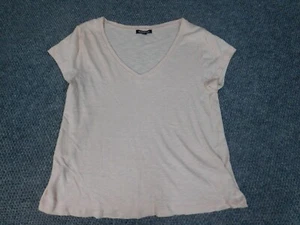 Express Womens Shirt Small pink pullover stretch top classic - Picture 1 of 12