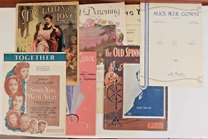 Antique Sheet Music Lot of 9 Various Artists Early to Mid 1900's #27 - Picture 1 of 6