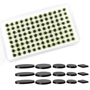 1er-Pack Mini selbstklebend Grascluster Modellbasen für Kriegsspiele Militärszene - Bild 1 von 9