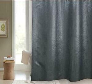 BLUE CANYON STARLIGHT POLYESTER TEXTILE SHOWER CURTAIN SC-502BK