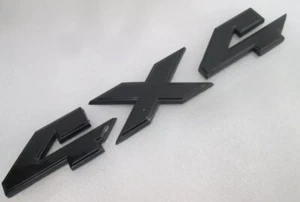 GLOSS BLK 4X4 3D Rear Tailgate Emblem Badge for Dodge Ram 1500 2500 Truck - Bild 1 von 6