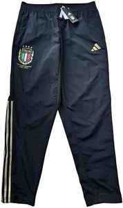 Pantalones Adidas Italia Hombre Grandes Negros Selección Nacional de Fútbol 125 Aniversario HY5436 - Imagen 1 de 21