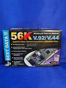 Vintage Best Data 56K Internal Data - Fax Modem V.92/V.44 New Unused Open Box - Picture 1 of 3