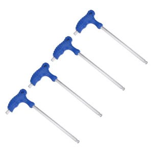 4pzs Llave Hexagonal en T con Mango en Ambos Extremos de 10mm, de Acero Cr-V - Imagen 1 de 6