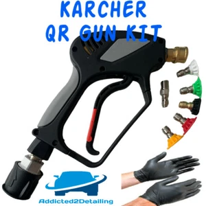KARCHER K SERIE DELUXE SCHWENKBAR SCHNELLSPANNER DRUCKWASCHPISTOLE & 5 DÜSEN-KIT - Bild 1 von 3