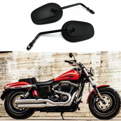 Черные мотоциклетные зеркала с длинным стержнем для Harley Davidson Softail Fat Bob 2018 2019 - Изображение 1 из 4
