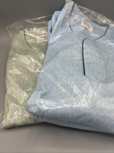 2 Pairs Vintage Men's Wings Pajamas Wash n Wear Green & Blue NIP Size B Medium? - Picture 1 of 11