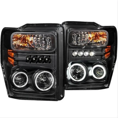 Anzo Headlights Projector W/ CCFL Halo Black Housing 2008-2010 F-250 Super Duty Foto 1 de 4