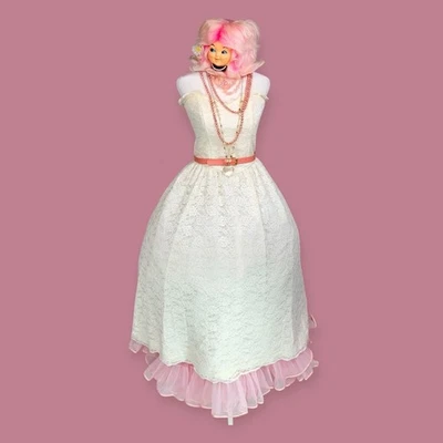 VESTIDO DE ENCAJE FIESTA CÓCTEL AÑOS 50 CAPRICHOSO ROCKABILLY PRADERA NOVIA GRADUACIÓN MCM Foto 1 de 4