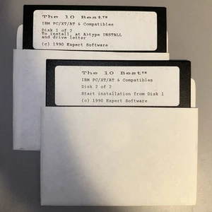 The 10 Best | IBM PC/XT/AT & Compatibles | Disks 1 & 2 | (c)1990 Expert Software - Picture 1 of 7
