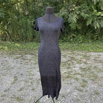 Винтажное платье 90-х Ultimate Blues, Black And Sparkly размер средний TM - Изображение 1 из 4