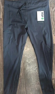 NWT Men's Stio Glide Tech Tights Running hike Black Size XL NWT - Picture 1 of 4