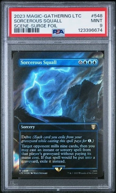 2023 Magic MTG LTC Sorcerous Squall SCENE Surge Foil #548 PSA 9 MINT RARE - Image 1 of 2