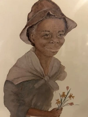 Annie Lyle Viser, "Rachel" Signed Art Print, Matted and Framed 11x14 Foto 1 de 4