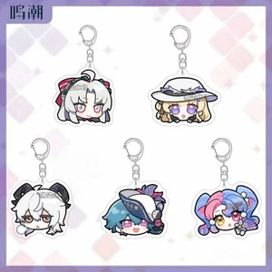 Anime Wuthering Waves Keychain Acrylic Pendant Cartoon Cosplay Keyrings 5pcs - Picture 1 of 8