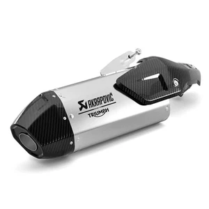 Silenziatore Slip-on by Akrapovic, Omologato A9605001 Triumph Tiger Sport 800 - Picture 1 of 1