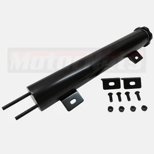 2"x13" Inch Black Stainless Steel Radiator Coolant Overflow Catch Tank 1.25 pint - Bild 1 von 5