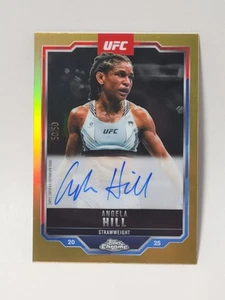 2025 Topps Chrome UFC Gold Angela Hill Auto 50/50 !  #CVA-AH - Picture 1 of 4