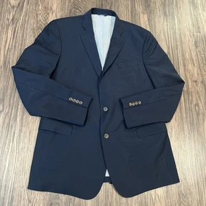 Brooks Brothers Explorer Regent Fit Navy Mens 44L Wool Blend Sports Coat Blazer - Picture 1 of 13