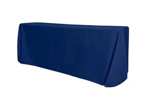 Mantel rectangular azul marino 90" x 132" 190 gsm - Paquete de 5 por Chivari - Imagen 1 de 8