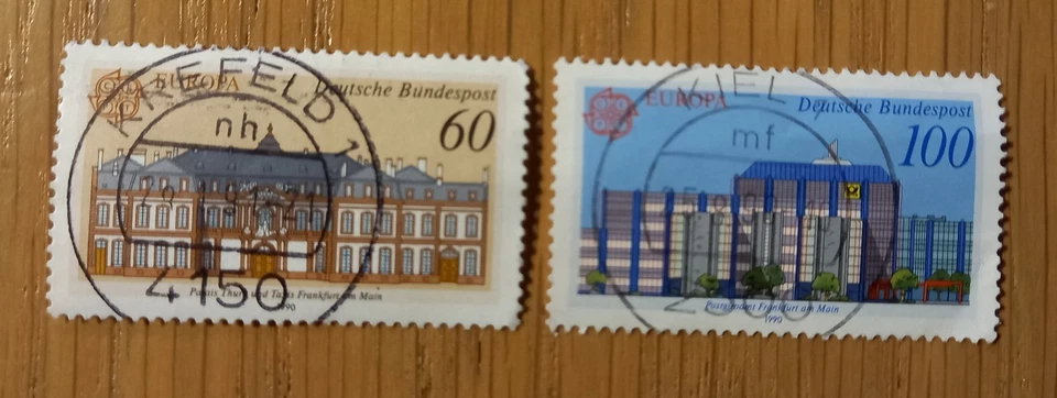 Complete Germany / Deutsche Bundespost used stamp set: 1990 Post Offices - Image 1 of 1