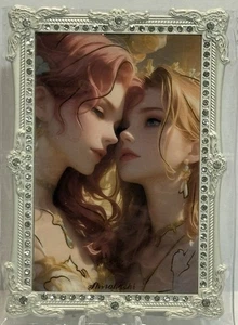 One Piece Sexy Nami/Shirahoshi Karte, silberner Metallrahmen, sehr schön! 🌶️🔥 - Bild 1 von 2