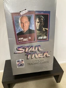 1991 UNGEÖFFNETE VERSIEGELTE BOX IMPEL STAR TREK OFFIZIELLE TRADING CARDS PARAMOUNT BILDER - Bild 1 von 7