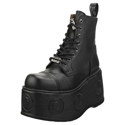 New Rock METALLIC M-NEWMILI083-S28 Stivali Platform Unisex Nero - 38 EU - Immagine 1 di 4