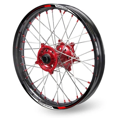 Rojo 21 pulgadas. Calcomanía adhesiva de llanta de 18" para moto de cross R02 para Kawasaki KLX300R 05 06 07 Foto 1 de 4