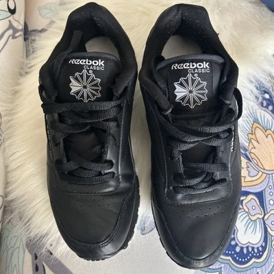 Zapatillas Reebok clásicas negras usadas para mujer en caja talla 8 Foto 1 de 4