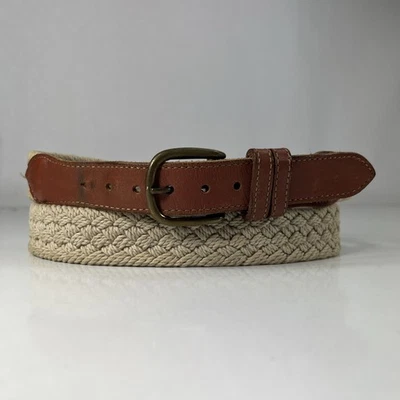 Cinturón de algodón trenzado beige - para mujer talla 36 Foto 1 de 4