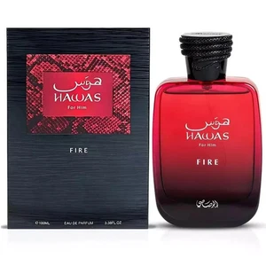 Hawas Fire for Him by Rasasi EDP Eau De Parfum Spray - 100 ML -NEW IN BOX.. - Imagen 1 de 4