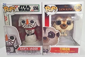 Lote de 2 Funko Pops: Darth Vader 556 y Timón 549 - Imagen 1 de 4