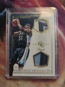 2013-14 Zazh Randolph Memphis Grizzlies NB National Treasures Basketball Game...