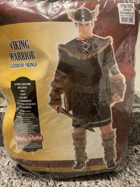 Viking Vixen 5 Piece Costume Set - Brown/combo