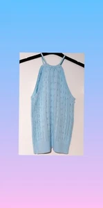 Vintage Ralph Lauren Neckholder-Top mit Zopfmuster - Bild 1 von 4