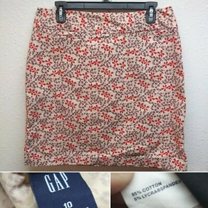 GAP A-Linien-Rock Blumenmuster Größe 10 - Bild 1 von 8