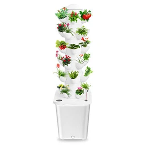 30 Pot Vertical Hydroponics Tower Systems Set Hydroponic Growing Kit Garden Home - Picture 1 of 17