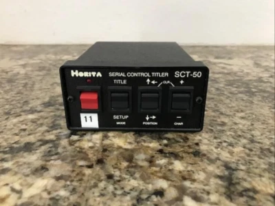Horita SCT-50 Serial Control Titler Video Character Generator - Image 1 of 4