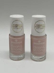 2x Essence Clean & Strong Nail Polish/Nagellack 01 Pink Clouds (sheer) 2x 8ml - Bild 1 von 2
