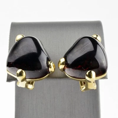 Pendientes Pomellato Granate en Forma de Corazón en Oro 18K - ¡AUTÉNTICOS Y HERMOSOS! Foto 1 de 4