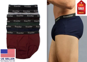 3 or 6 pks Mens Classic Briefs 100% Cotton Soft Colors Knocker Lot Underwear MCB - Picture 1 of 9
