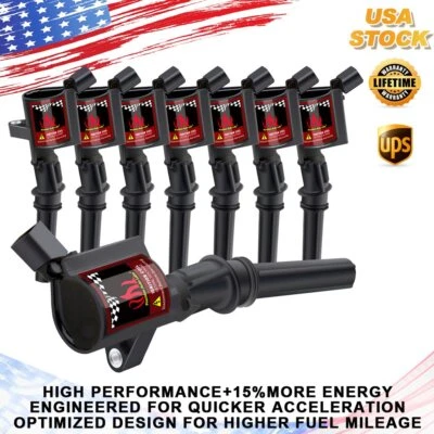 Bobina de encendido 8 piezas para Ford F150 F250 5,4 L 6,8 L DG508 2000 2001 2002 2003 2004 Foto 1 de 4