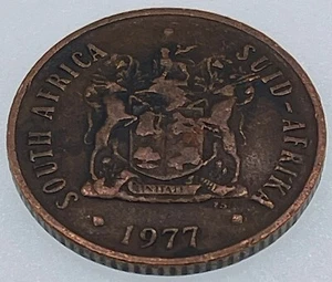 World Coin: 1977 South Africa - 2 Cents - Circulated (SKU 158) - Picture 1 of 4