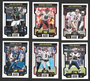 2023 Score Football  U Pick your  Player or Team Base Singles