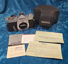 Konica Autoreflex T3 35mm Camera Body Only + Case - for parts or repair
